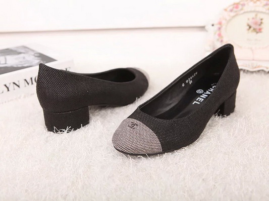 CHANEL Shallow mouth Block heel Shoes Women--057